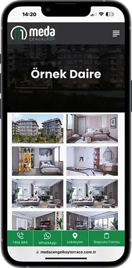 Meda Çengelköy Kurumsal web sitesi